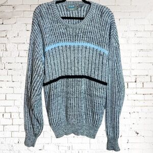Vintage Gray Grandpa Sweater